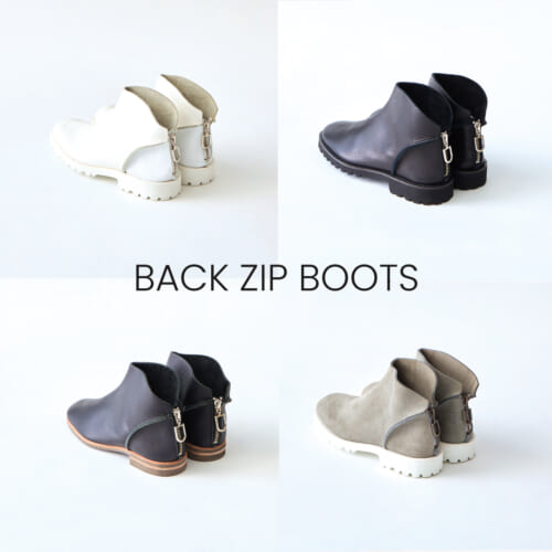 BACK ZIP BOOTS
